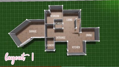 Floor Ceiling Framing Plan. . Cute 1 story house bloxburg layout